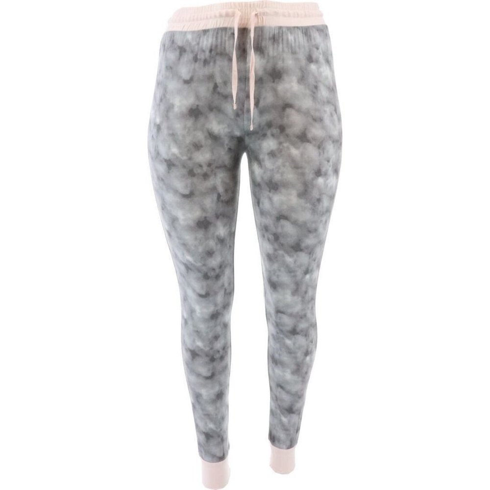 NWT DANSKIN INTIMATES JOGGERS PINK/GRAY WATERMARK XS, LARGE‎